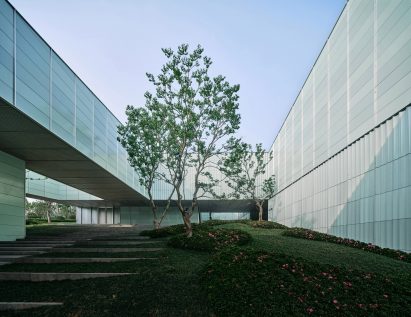 Courtuard of Yada Theatre by Group of Architects