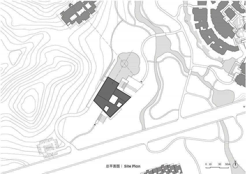 Site plan of Yada Theatre by GOA