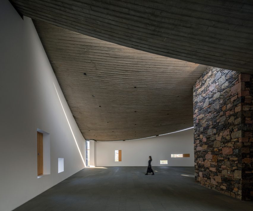 Interior of Zibo OCT Art Centre by Studio Zhu-Pei