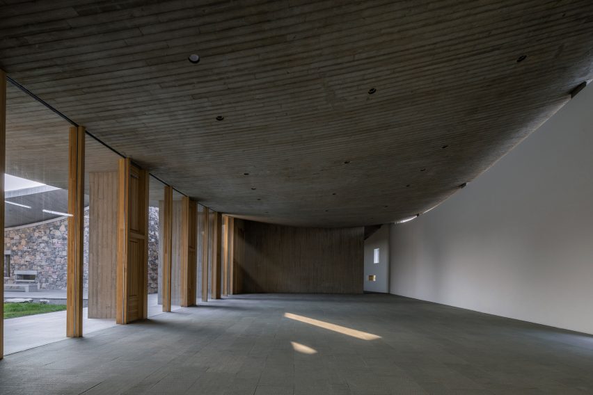 Interior of Zibo OCT Art Centre by Studio Zhu-Pei