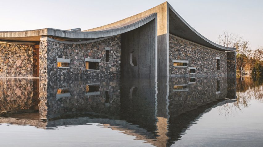 Exterior of Zibo OCT Art Centre by Studio Zhu-Pei