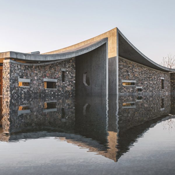 Exterior of Zibo OCT Art Centre by Studio Zhu-Pei
