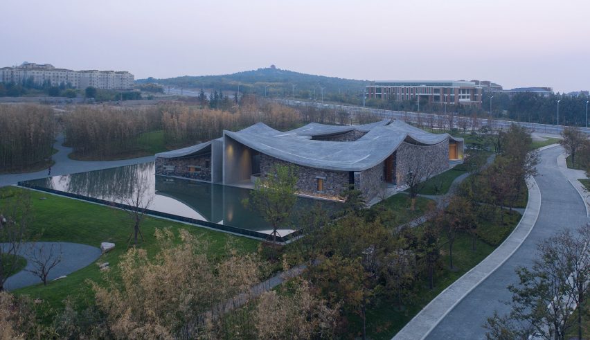 Exterior of Zibo OCT Art Centre by Studio Zhu-Pei