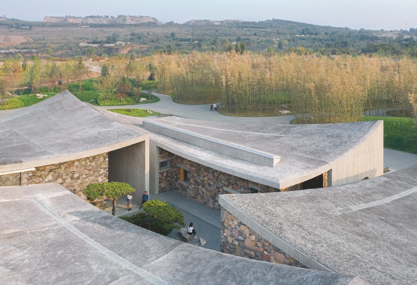 Exterior of Zibo OCT Art Centre by Studio Zhu-Pei