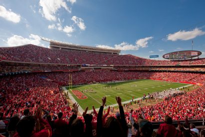 Arrowhead Stadium, Kansas City, USA, by Kivett & Myers (1972), renovated by Populous (2010)