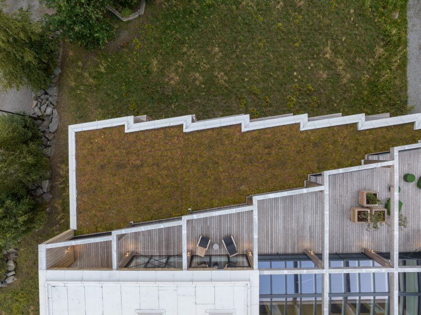 Green roof of Green Solution House 2.0 by 3XN