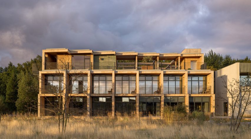 Modular facade of Green Solution House 2.0 by 3XN