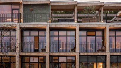 Modular facade of Green Solution House 2.0 by 3XN