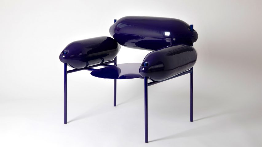 Photo of a blue chair