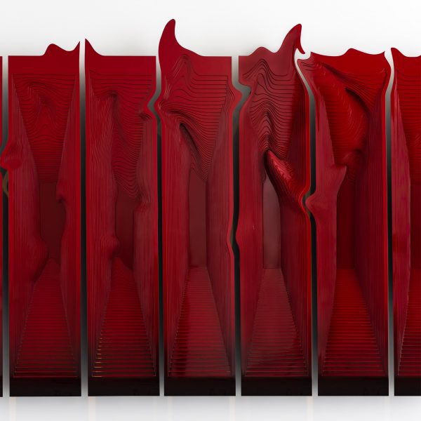 Photo of a red sculpture