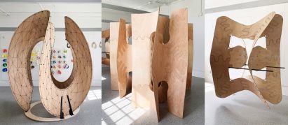 Photo of plywood prototypes