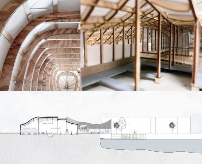 Photo of a wooden frame and plans