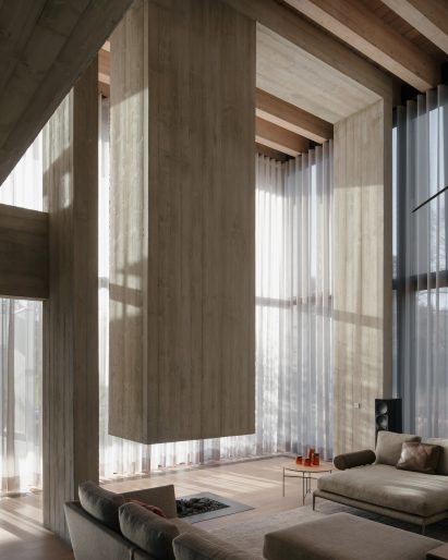 Interior image of a living space at House Be