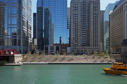 Chicago Riverwalk from a distance