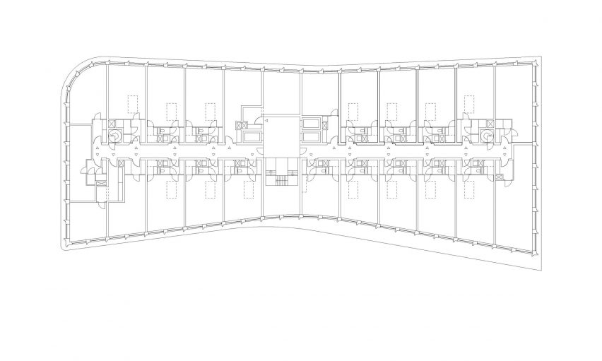 First floor plan of Amsterdam Overhoeks by Studioninedots