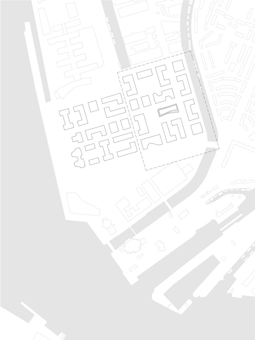 Site plan of Amsterdam Overhoeks by Studioninedots