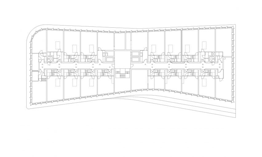 Third floor plan of Amsterdam Overhoeks by Studioninedots