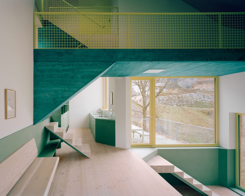 Ground floor interior of Haus am Hang by AMUNT