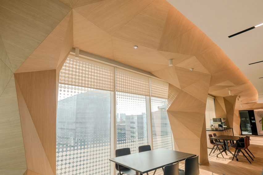Image of the timberix panels across a window