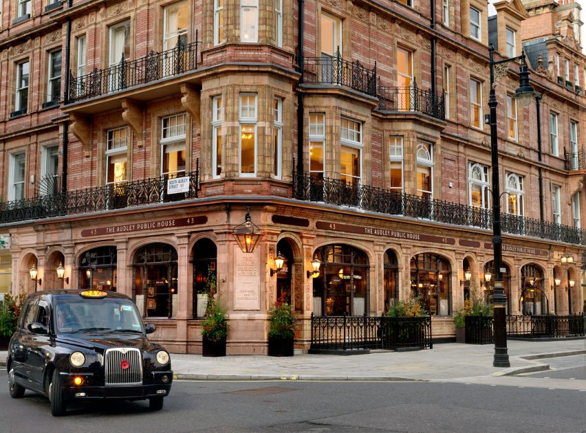 The Audley pub in Mayfair, London, designed by Laplace