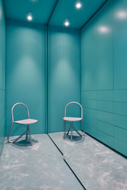 Dressing room of Berlin penthouse designed by Coordination and Flip Sellin