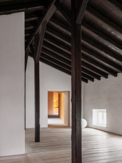 Interior image of the Italian library