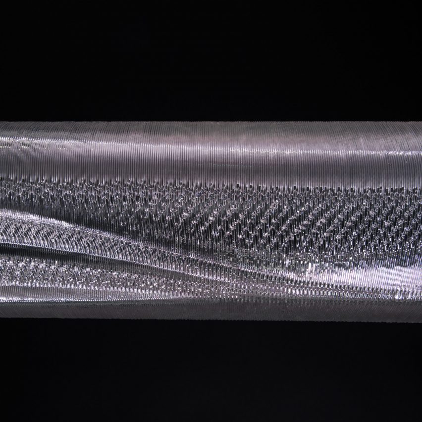 Close-up photo of the Systems Reef 2 tubing showing the texture of fine coils of plastic filament