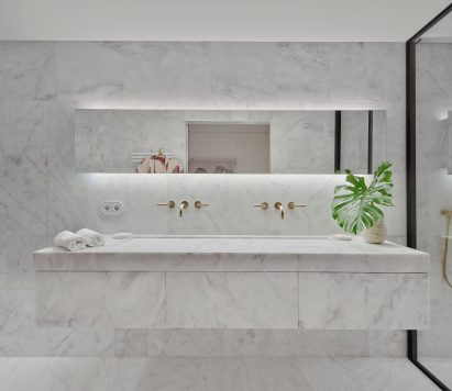 Marble bathroom