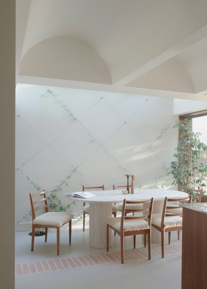 Plant wall in Cast House extension by EBBA