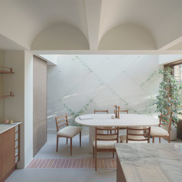 Vaulted ceiling inCast House extension by EBBA