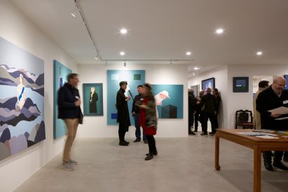Gallery in residential extension in Toronto