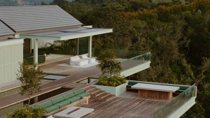 J Balvin Colombia house pool deck