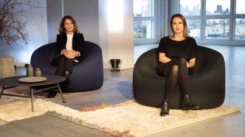 Odile Hainaut and Claire Pijoulat portraits
