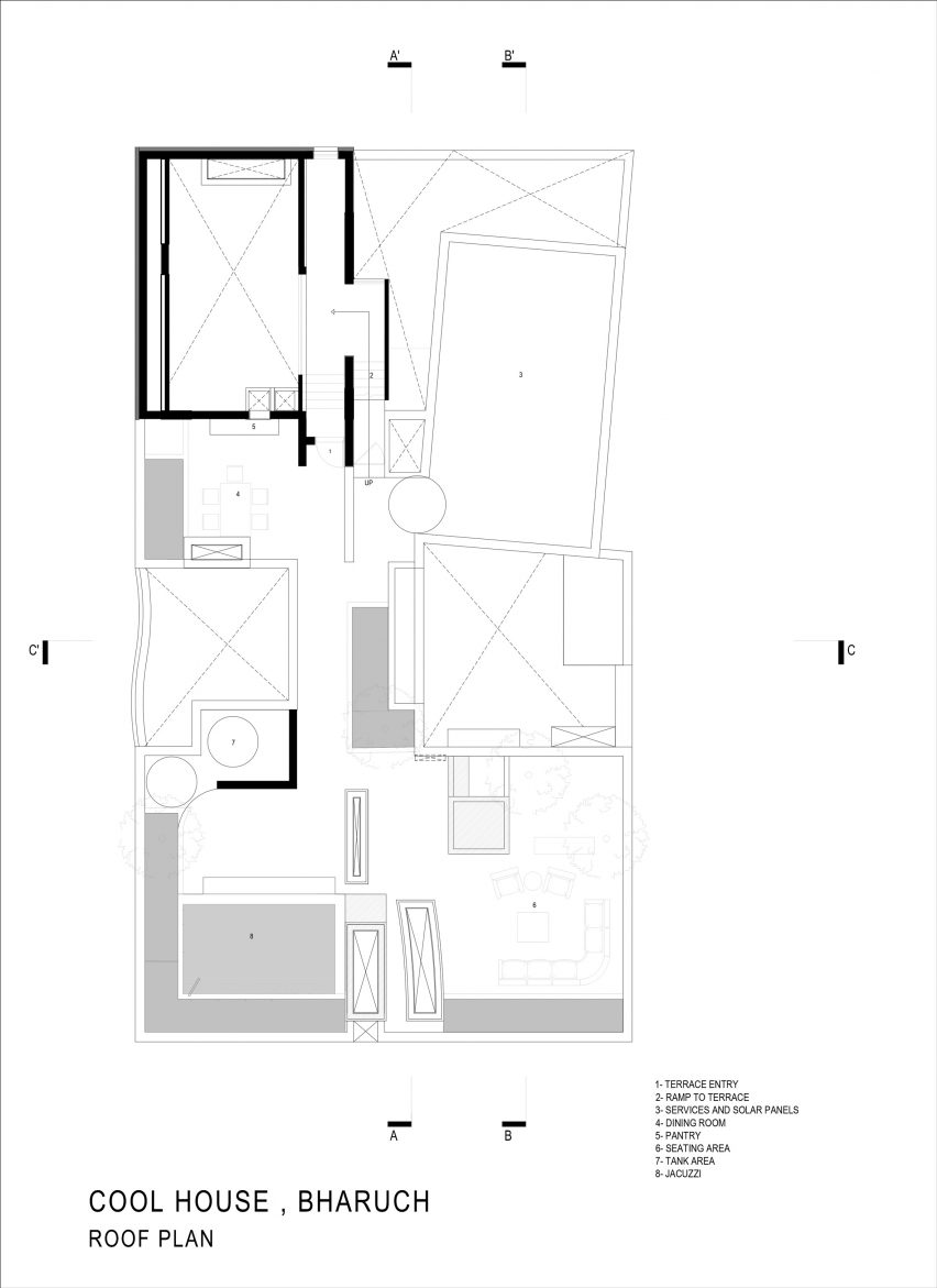 Third floor plan of Cool House