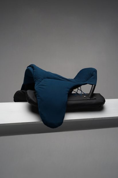 Deep blue saddle
