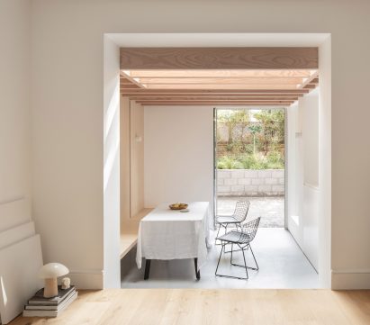 Minimalist dining area of DB Apartment