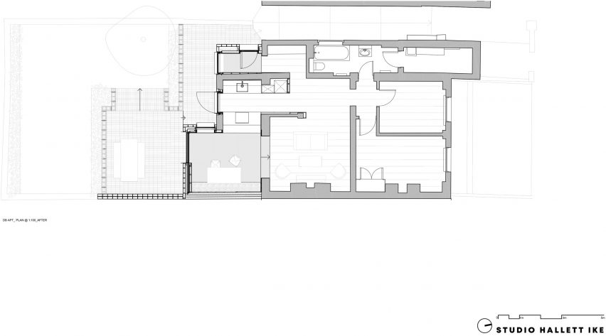 Floor plan of DB Apartment by Studio Hallett Ike