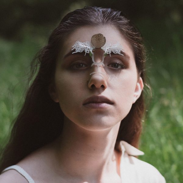 Woman wearing jewellery on her nose