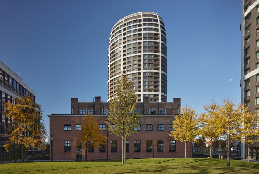 Exterior of Jurkovic Heating Plant transformation in the Sky Park Masterplan
