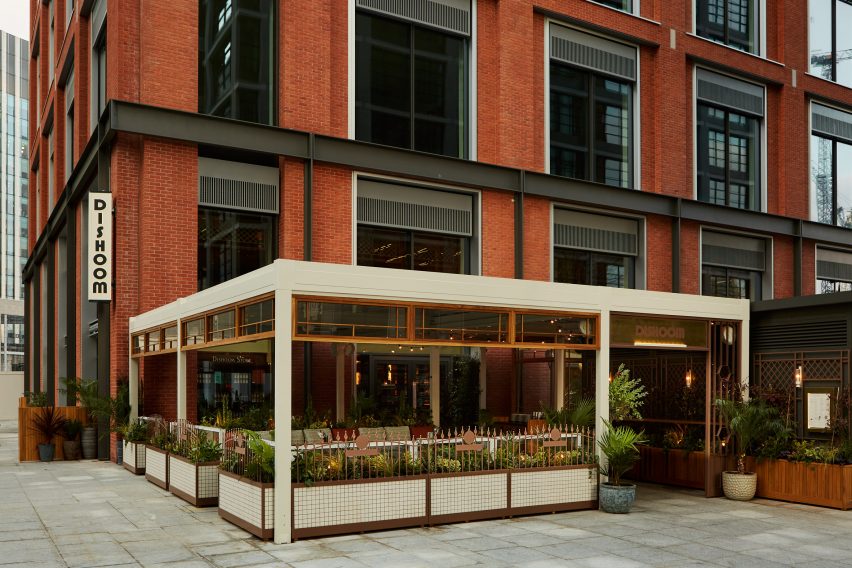Exterior of Dishoom Canary Wharf