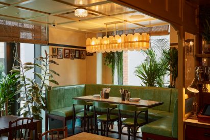 Family room in Dishoom Canary Wharf