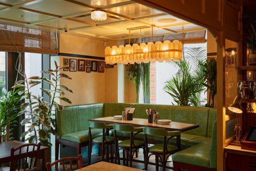 Family room in Dishoom Canary Wharf
