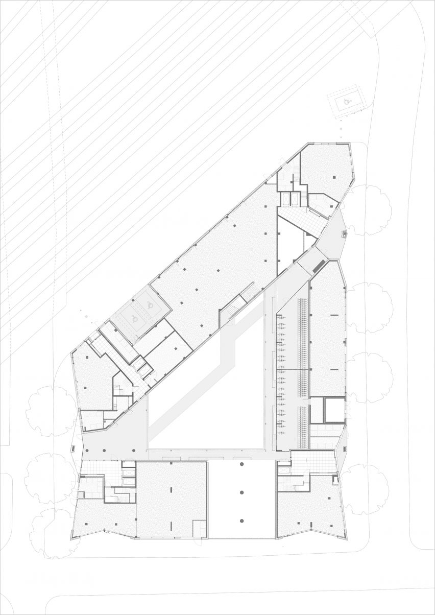 Floor plan of Dockley Apartments in London by Studio Woodroffe Papa and Poggi Architecture