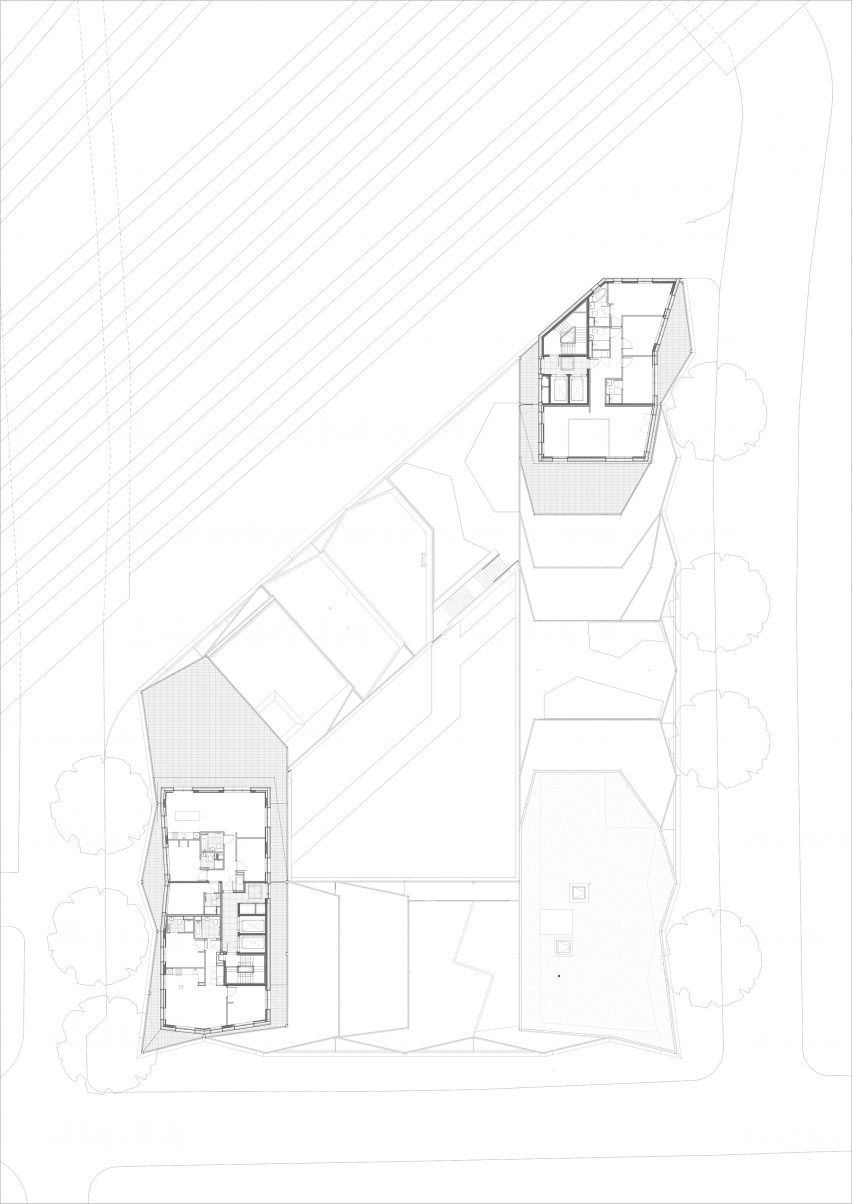 Floor plan of Dockley Apartments in London by Studio Woodroffe Papa and Poggi Architecture