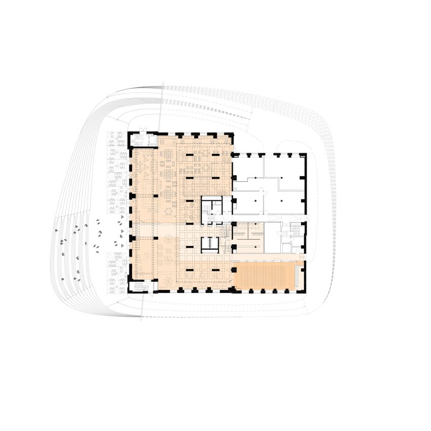 First floor plan of Jurkovič Heating plant by DF Creative Group
