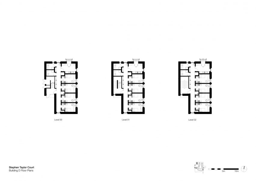 Floor plans of Stephen Taylor Court by FCBStudios