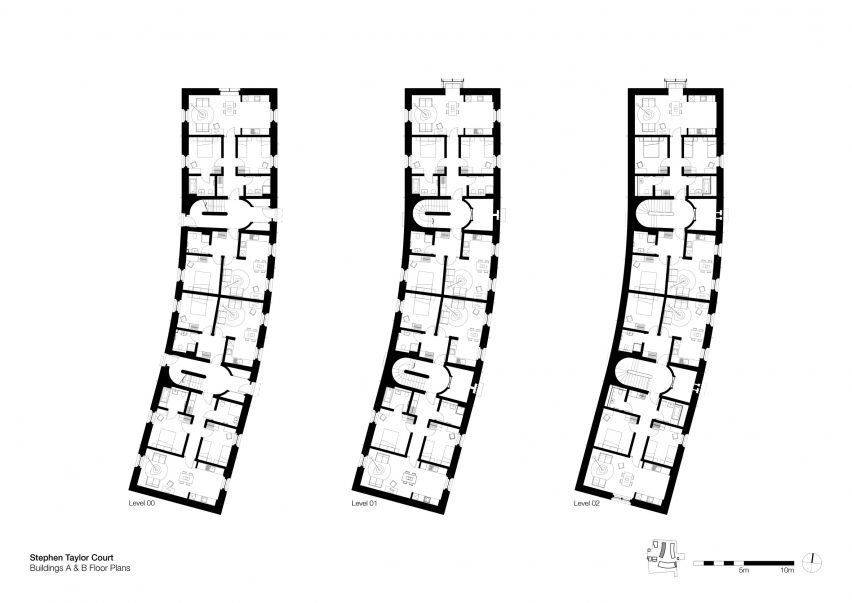 Floor plans of Stephen Taylor Court by FCBStudios