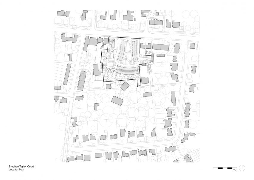 Site plan of Stephen Taylor Court by FCBStudios