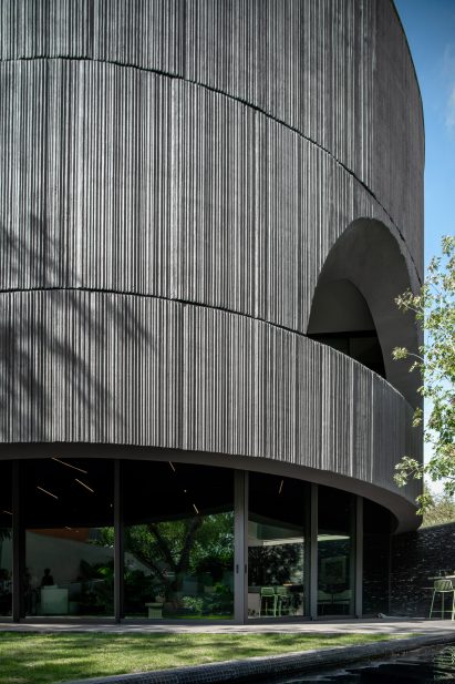Rounded concrete structure in Mexico