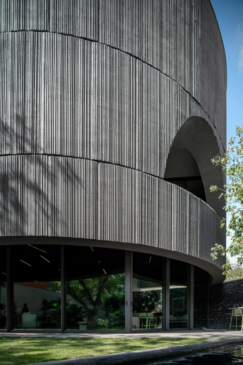 Rounded concrete structure in Mexico